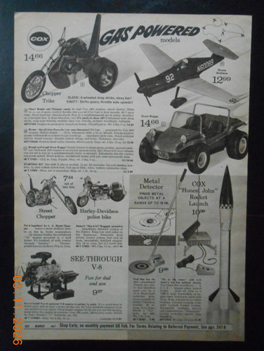 1971 cox gas powered chopper - 1971,