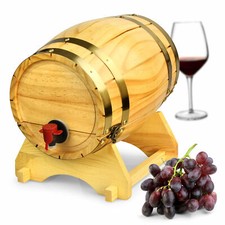 Wooden Wine Barrel Dispenser
