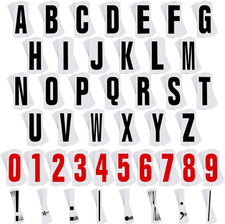 400 Pcs Marquee Sign Letters Flexible Plastic Letters on Flexible Panel for Outd