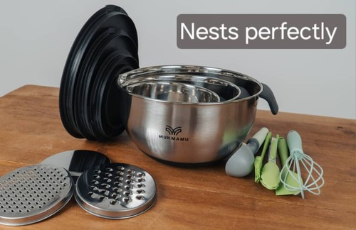 Stainless steel mixing bowl - steel,