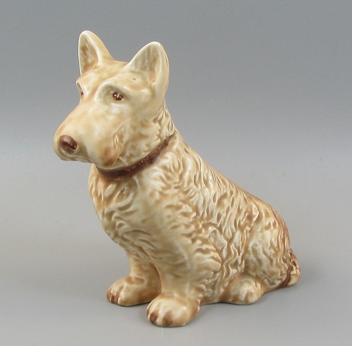 Sylvac vintage tan scottie dog - tan,