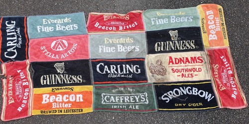 Vintage bar towels sewn - vintage,