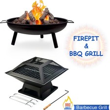 Portable BBQ Grill| Fire Pit |Garden Heater|Outdoor Firepit Bowl Barbecue
