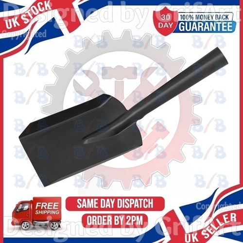 Wide coal hand shovel - coal, black