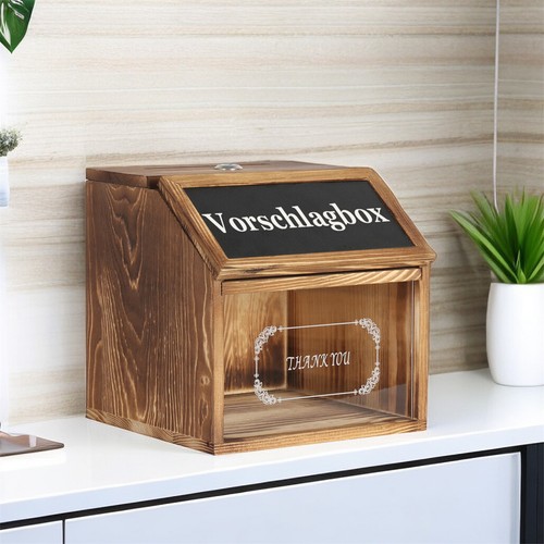Rustic wood suggestion box - rustic,