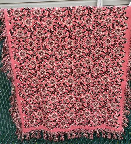 Vtg hand woven tapestry - vtg, throw