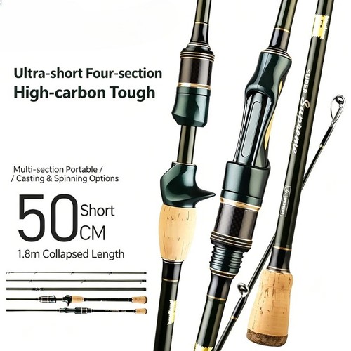Travel fishing rod carbon - fishing,