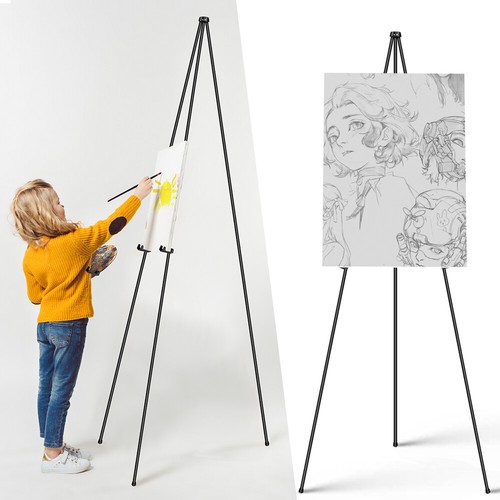 Metal studio easel display art - metal,