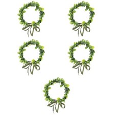 5 Pieces Green Leaf Headband