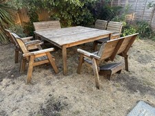 garden table and chairs used