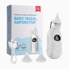 Baby Electric Nasal Aspirator Rechargeable Nose Sucker Cleaner 9 Levels Suction