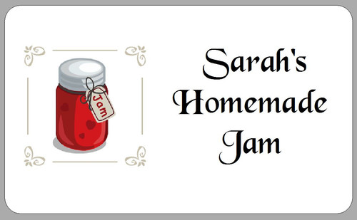 Jam pot jar stickers - jar,