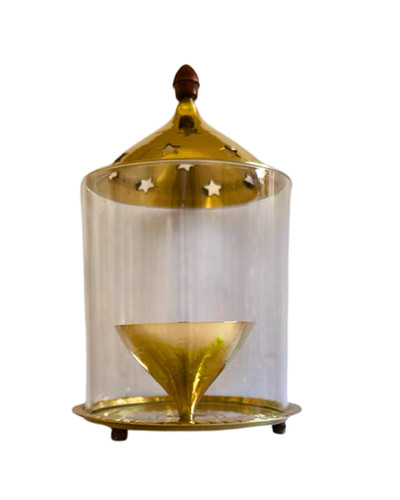Brass oil ghee lamp - brass, &