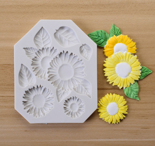 Silicone sunflower fondant - silicone,