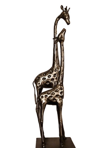 Vintage giraffe mother baby - giraffe,