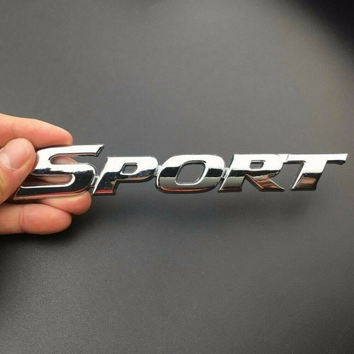 1pc metal silver sport - metal, logo