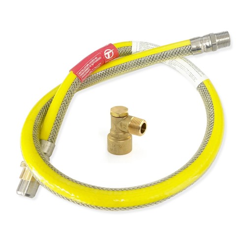 Gas hose with bayonet socket - with,