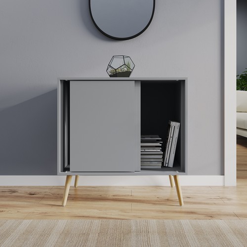 Door sliding chest cabinet - 2-door,