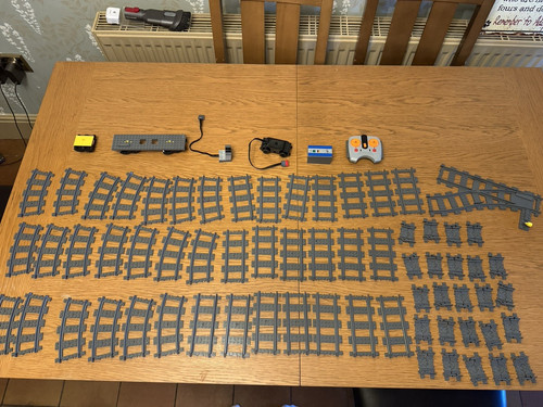 Lego train track set with - set,