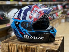 SHARK SKWAL i3 PAUL FERNANDEZ MOTORCYCLE FULL FACE HELMET - BLACK / BLUE / WHITE