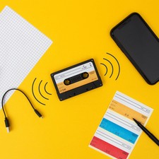 Retro Cassette Tape Bluetooth Speaker | Portable USB Rechargeable Music Player