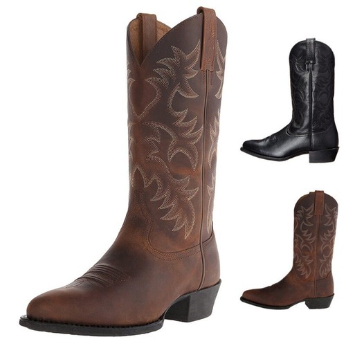 Men embroidery boots vintage - embroidery,