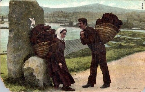 Peat carriers c1910 - carriers,