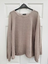 OSKA Taupe Knitted Linen Mix