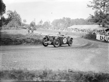 Norman Black Ron Gibson, MG Midget J3 1933 Motor Racing Old Photo