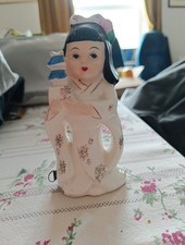 Vintage Pull Out Tape Measure Inside Small Figure   Retractable Measuring Tape