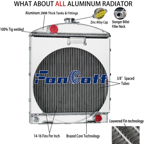 Row tractor radiator - 4-row,