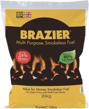 Multi-Purpose Smokeless Fuel, Homefire Brazier, Clean Burning Coal, 20KG