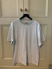 Armor Lux Heritage Breton Short Sleeve T-Shirt - XXL - 2XL - Light Green & White