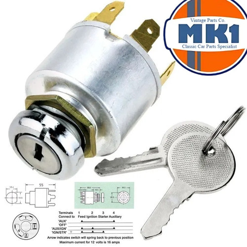 Ignition switch position - ignition, 4