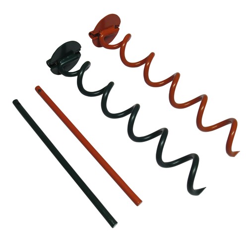 Spiral ground anchor stakes - ground, x2