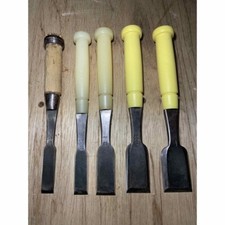 Japanese antiques Carpentry Tools Vintage Wood Chisel 5 pcs