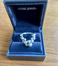 Georg Jensen Moonlight Grapes Ring Sterling Silver 925 Size 57 (approx size R)