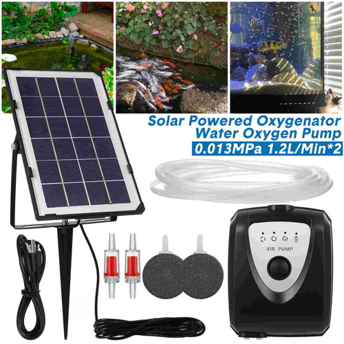 Solar oxygenator air pump kit - solar,