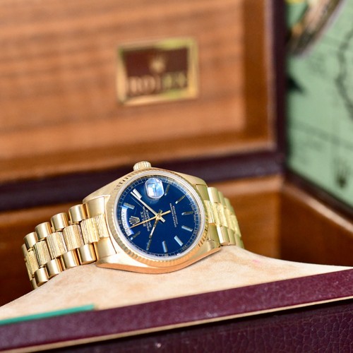 Rolex day date blue - dial, 18038