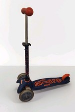 Mini Micro Scooter Blue, 3-Wheel, Adjustable for Kids - very good condition