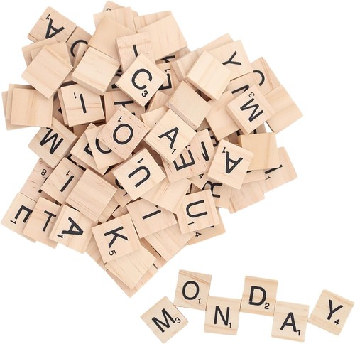 100 pcs wooden tiles - pcs,