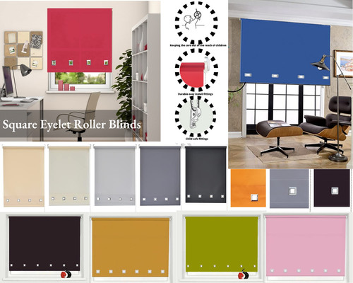 Square eyelet roller blinds - square,