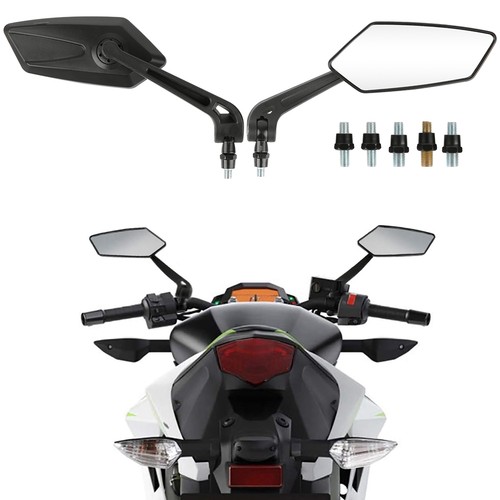 Black motorcycle rearview - motorcycle,