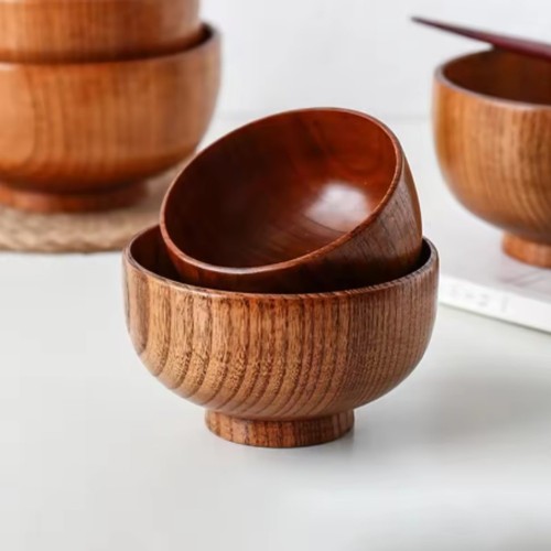 Wooden sushi bowl solid acacia - sushi,
