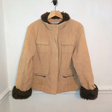 Papaya Womens Coat Beige Size