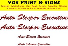 AUTO SLEEPER EXECUTIVE 4 PIECE KIT DECALS STICKERS CHOICE OF COLOURS #010
