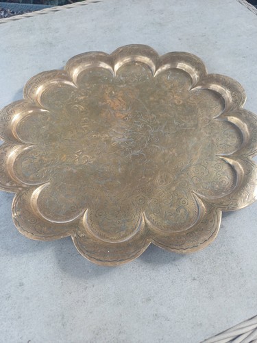 Antique decorative brass - antique, tray
