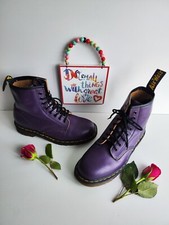Dr Martens 8 hole 1460 ankle purple vintage england boots UK7 EU41 US9