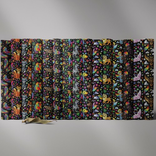 100 cotton mosaic art - 100%,