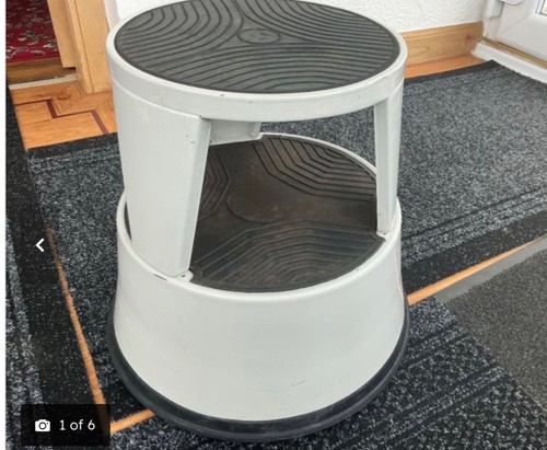 Kick step stool metal grey - kick,